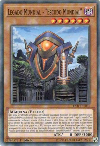 Yu-gi-oh Legado Mundial - Escudo Mundial - Comum Frete Inc