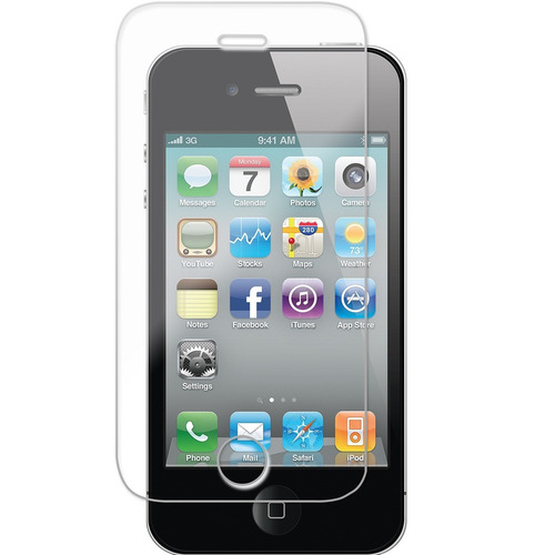 Imagem 1 de 1 de Película De Plástico Para iPhone 4g-4s | Kit C/ 3 Peças