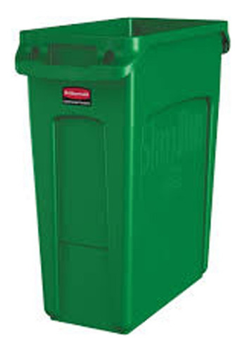 Contenedor Slim Jim Con Logo De Reciclaje 354007 Rubbermaid
