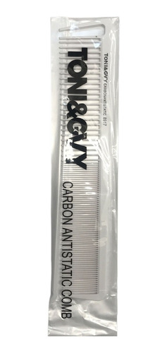 Imagen 2 de 2 de Peine De Corte Profesional Carbono Blanco 8917 Toni & Gvy
