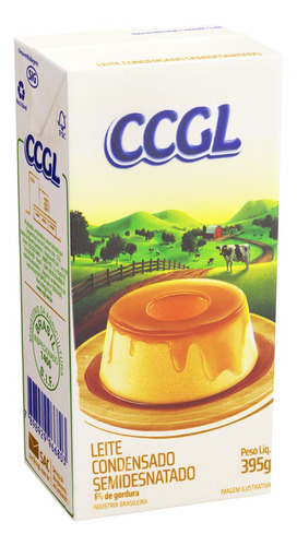 Leite Condensado Semidesnatado CCGL Caixa 395g