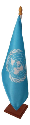 Bandera Organización Naciones Unidas Onu Base Mástil Escrit Organización De Las Naciones Unidas