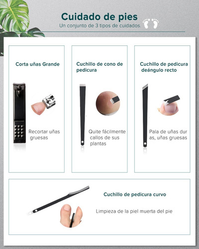 Imagen 5 de 10 de Manicura Y Pedicura, Lonk Set Manicura Multifuncional 18 Pcs