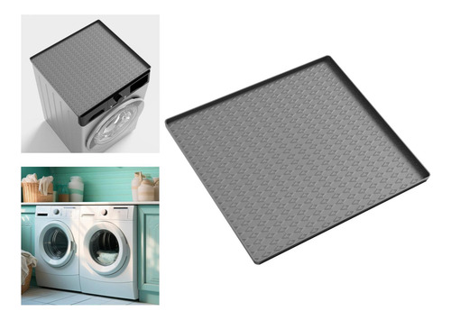 Funda Para Lavadora Y Secadora, Alfombrilla Para El M Gris