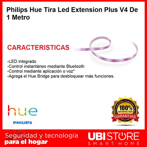 Imagen 2 de 10 de Philips Hue Tira Led Extension Plus V4 De 1 Metro