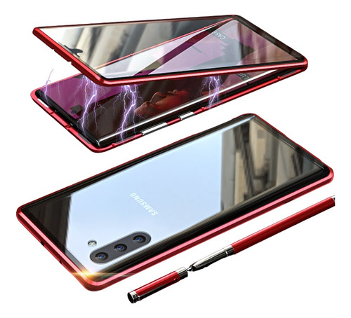 Funda Magnética Vidrio 360 Para Samsung Galaxy Note 10 Y 10+