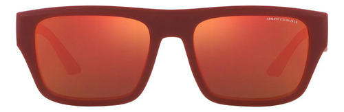 Gafas De Sol Armani Exchange Ax4124s Color Rojo Color Del Armazón Burdeos Mate