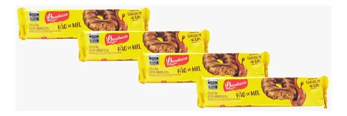 Kit 4 Pão De Mel Bandeja Bauducco 80g