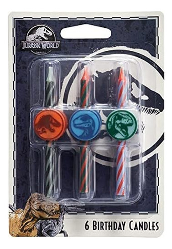 Jurassic World Icon - Velas De Cumpleaños Para Decoración De