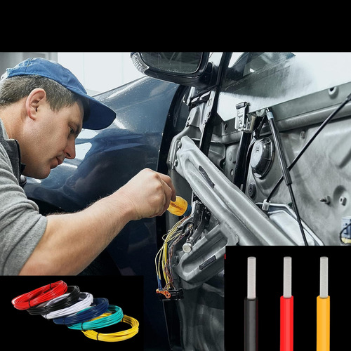 Cable Automotriz Multiple 14 Awg (10 Metros) Color Blanco