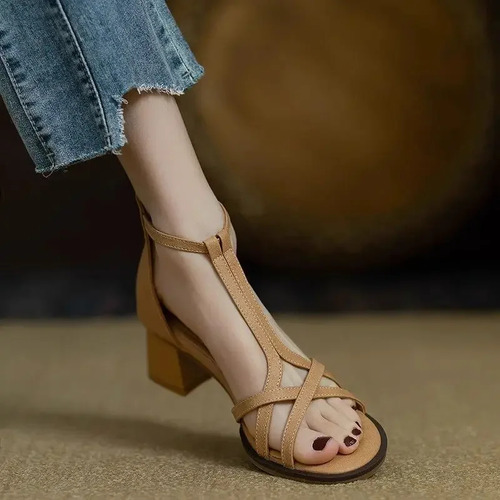 Sandalias Romanas, Zapatos De Verano De Tacones Altos Para M
