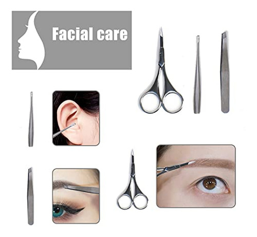 Imagen 6 de 7 de Minety Kit Profesional De Cuidado De Uñas De Acero Inoxidab