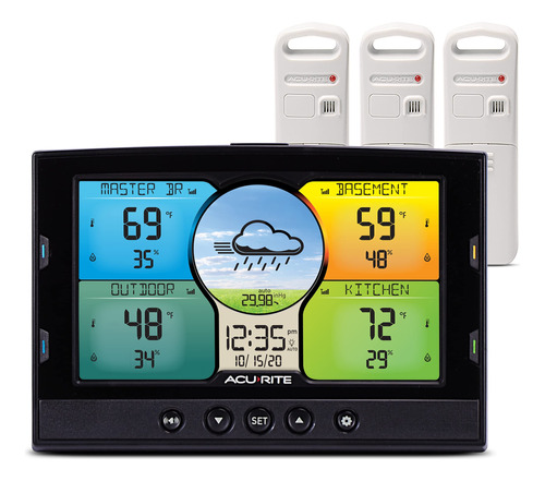 Medidor Temperatura Humedad Acurite Para Hogar 3 Sensor