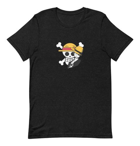 Playera One Piecee. Luffy. Calaca. Sombrero De Paja.