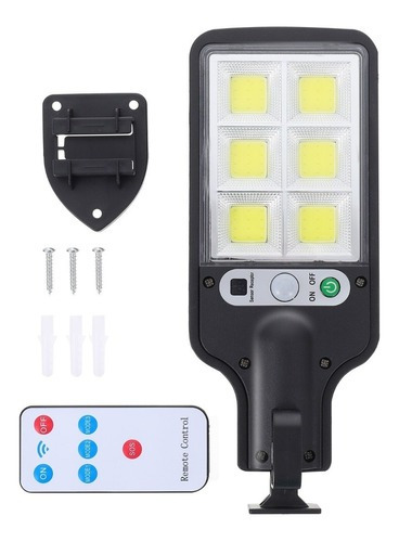 Imagen 6 de 6 de Foco Solar Exterior Con Sensor Y Foto Célula 6 Luces