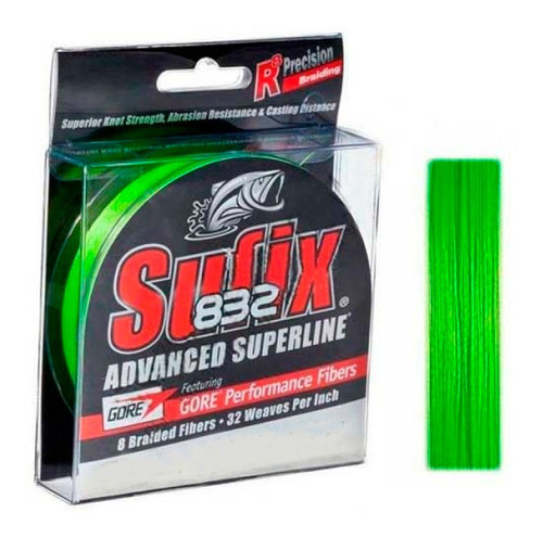 Línea De Pesca Sufix 832 0.24mm/17.7kg Multifilamento 