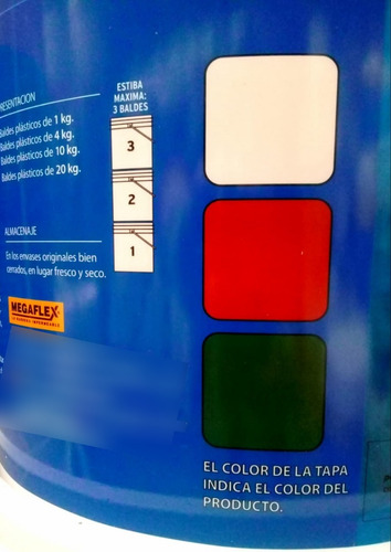 Membrana Líquida Megaflex X 20 Kg Rojo