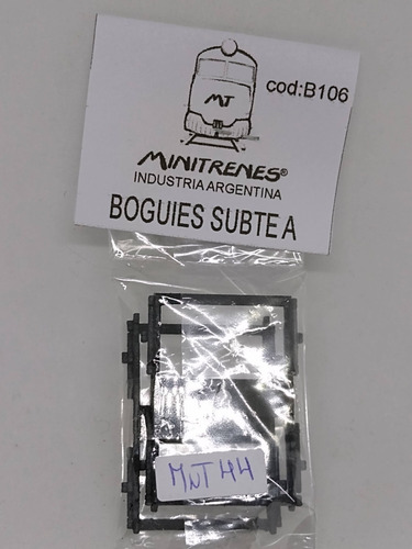 Imagen 6 de 10 de Nico Par Boggies Subte Linea A Fibrofacil H0 (mnt 44)
