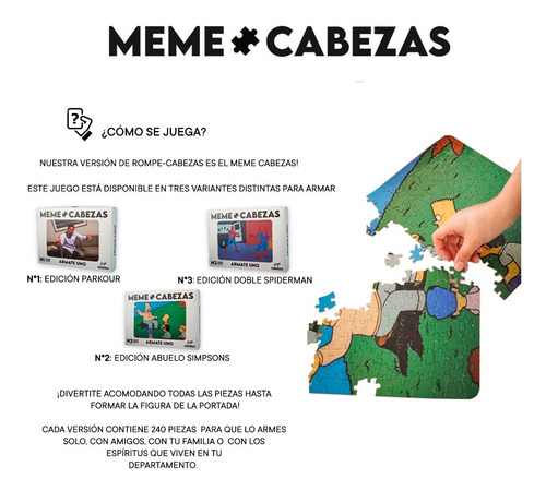 Imagen 8 de 9 de Dígalo Con Memes Memecabezas Spiderman Fight Juego De Mesa