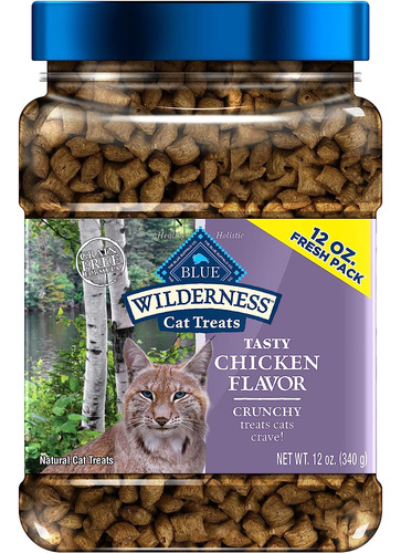 Wilderness Crunchy Cat Treats, Tina De Pollo De 12 Oz