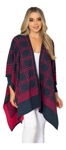 Ruana Poncho Casual Y Estilo Para Mujer 4924 Rich