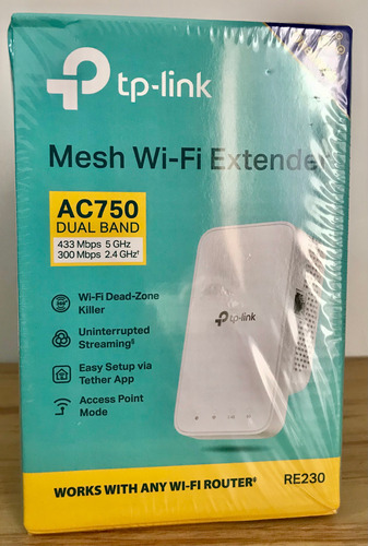 Extensor De Wifi Tp-link Ac750 (re230) Dual Band