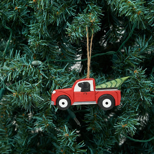 Gallerie Ii Black Lab En Camioneta Con Navidad De Navidad Ma
