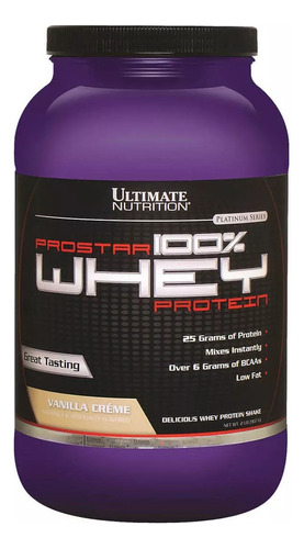 Prostar Whey Protein 2 Lb 907 Gr Ultimate Nutrition Proteína Suero Lacteo Sabor Vainilla