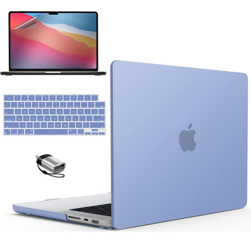 Funda Ibenzer Para Macbook Pro 14 M1 Pro/max +c/tec Lilac