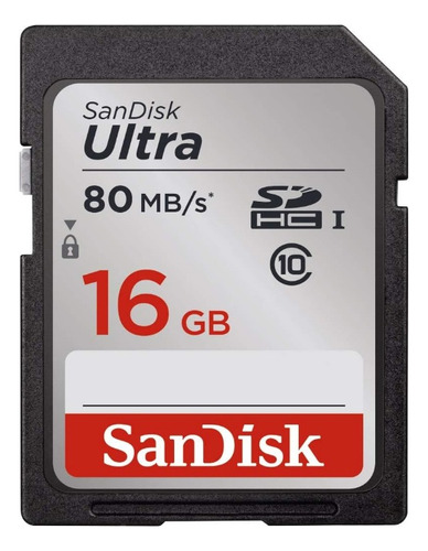 Tarjeta De Memoria Sd Ultra 16gb Clase 10 Sdhc