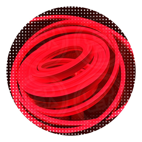 Neon Led Flexible 2835 X 5 M Rojo Ip67 12v 5 Mm  Sin Fuente