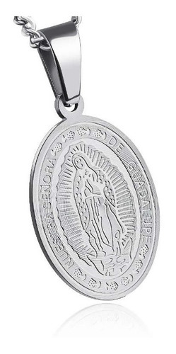 Medalla Nuestra Señora De Guadalupe - Consagrada Acero Mod 2
