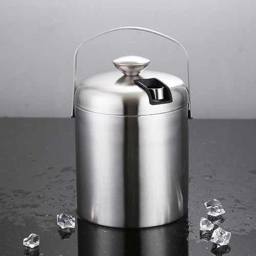 Cubo De Hielo - Cubo De Hielo De Acero Inoxidable De Doble