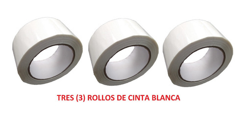 Imagen 3 de 5 de E Rollo De Cinta De Color Blanco X 3 Unidades