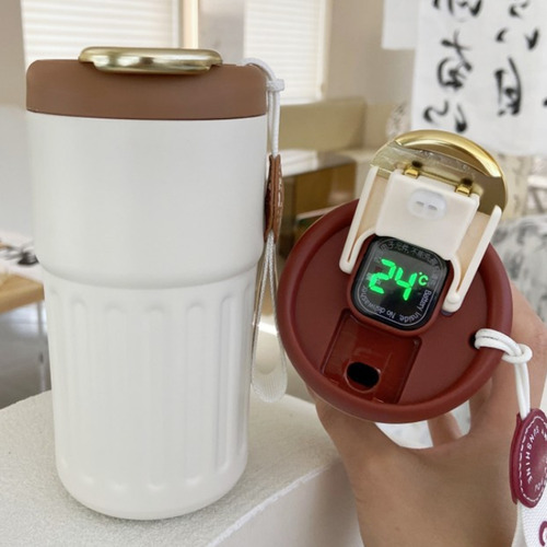 Botella Termo De Acero Inoxidable De 450 Ml Con Tapa Deporti