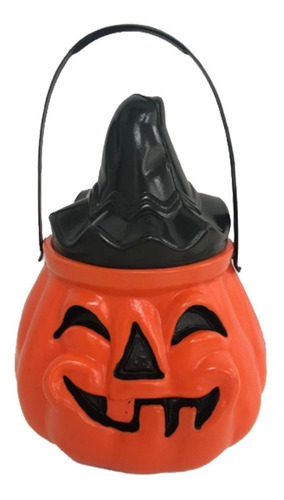 Calabaza Caramelera  Halloween De Plástico