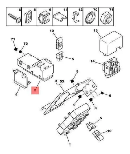 Caja Fusibles 100% Original Para Peugeot 406
