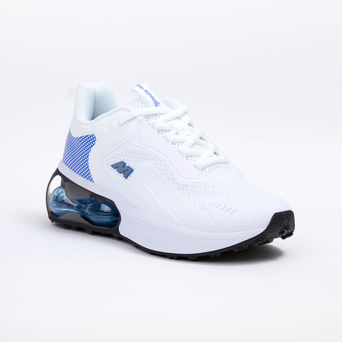 Zapatillas New Athletic Lifestyle Lifmaxx34 Blanco Con Azul 