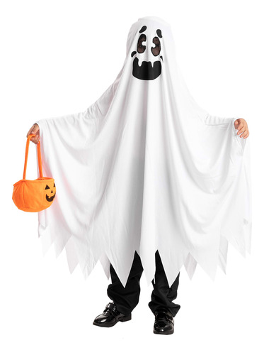 Disfraz De Fantasma Y Amistoso Para Ninos, Halloween, Truco 