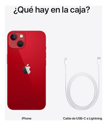 Apple iPhone 13 (128 Gb) - Rojo Con Caja Original (Reacondicionado)