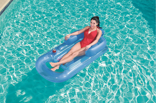 Colchoneta Flotador Inflable Bestway Color Azul