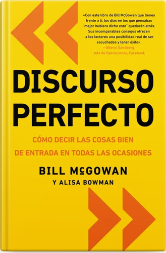 Discurso Perfecto ( Libro Nuevo Sellado Y Original )