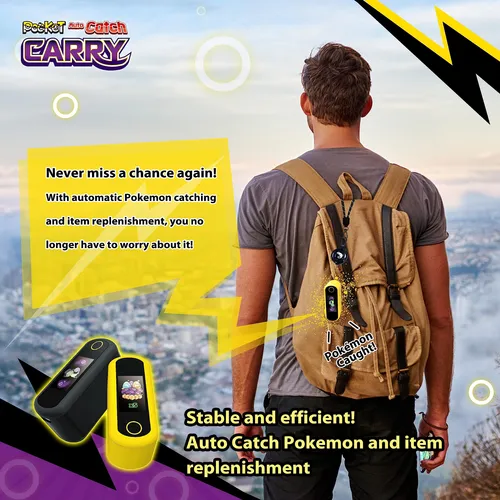 Cuenta Doble Pocket Auto Catch Carry Brook Pika Yellow