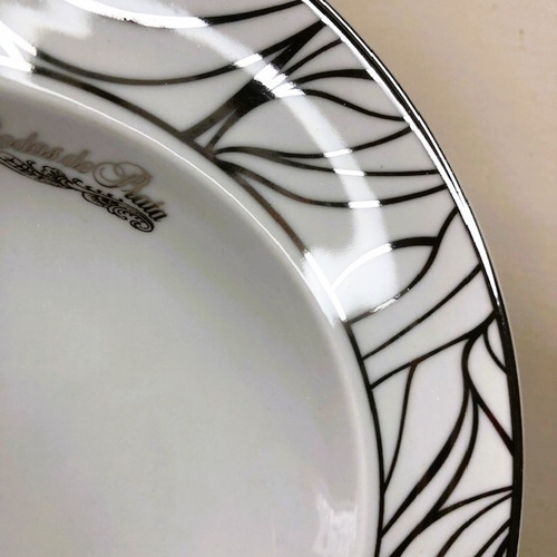Imagem 3 de 6 de Kit 2 Prato Fundo Bodas De Prata 25 Anos De Casamento