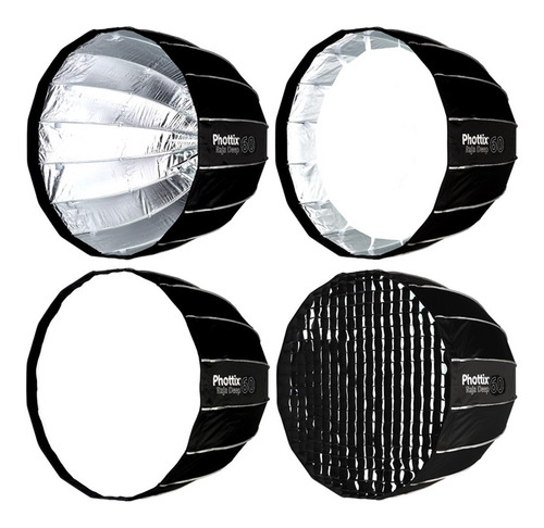 Octo Soft Box 60cm Deep Plegado Rapido Phottix Raja P/ Bowen
