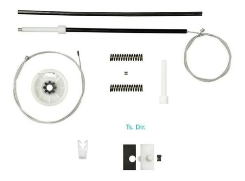 Kit Reparo Vidro Elétrico Scenic 4 Portas Traseiro E Arraste Direito Cod: 073 E 10118