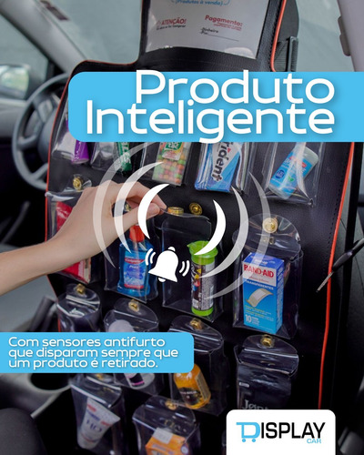 Expositor Displaycar Para Vendas Em Uber E Taxi (com Alarme)