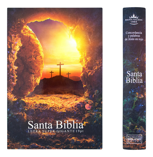 Biblia Rvr1960 Piedra Letra Supergigante 19pt Rvr080clsgipjr