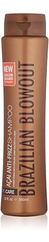 Brazilian Blowout Acai Anti Frizz Champú, 12 Fl Oz