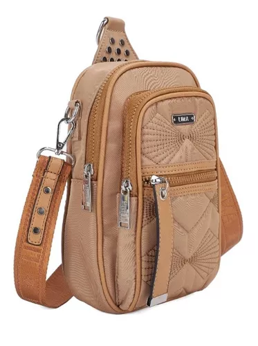 Bandolera Mujer Mochila Cruzada Lima F110 Maple Envio Gratis